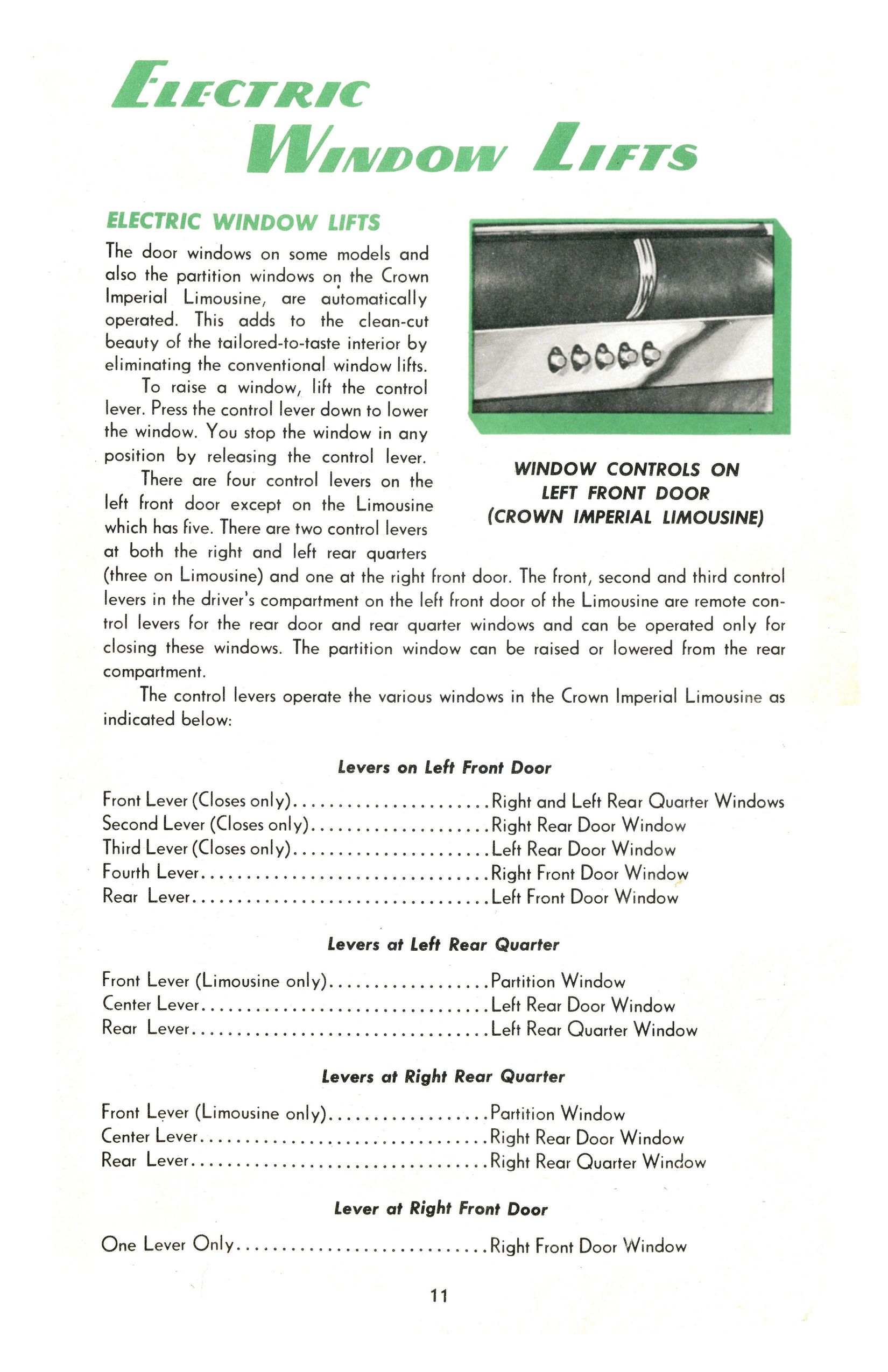 1951 Chrysler Saratoga New York Imperial Manual Page 8